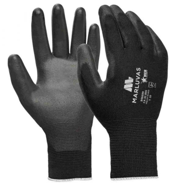 Luva Poly Pu Black 96.699 G Marluvas