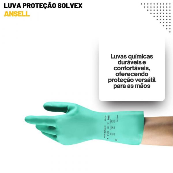 Luva Proteção Alphatec Solvex 37-175 Tamanho-10 Ansell