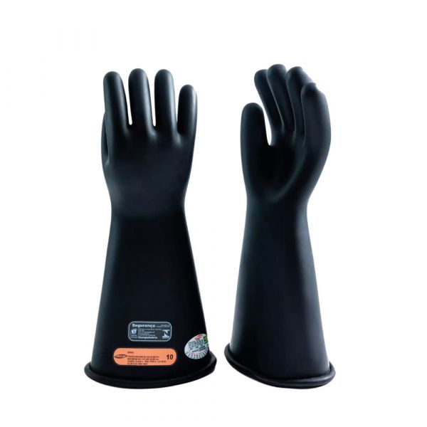 Luva de Segurança Alta Tensão Elétrica 34.500 Volts Classe 4 T9 1/2 Pol. Orion