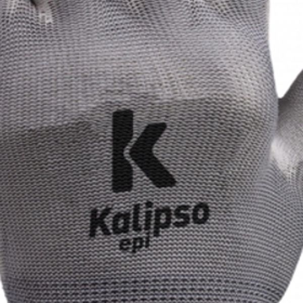 Luva De Segurança Cinza PU Tamanho G Kalipso