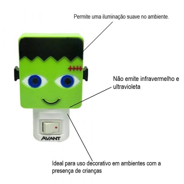 Luz Led Noturna Frank 1W Bivolt Avant