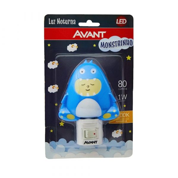Luz Led Noturna Monstrinho 1W Bivolt  Avant