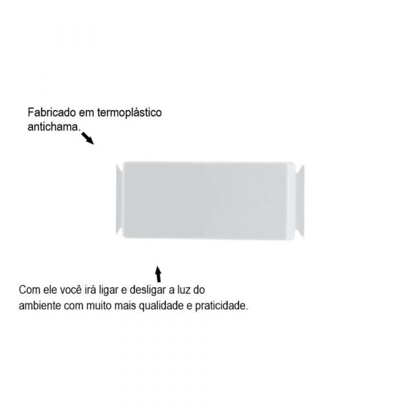 Módulo Interruptor Paralelo 6A 250v Aria Branca Tramontina