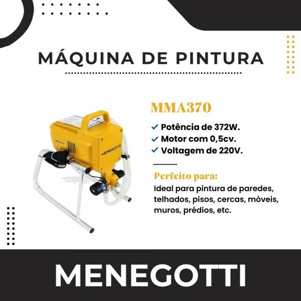 Máquina De Pintura Airless 1/2cv MmA 370 372W Manegotti