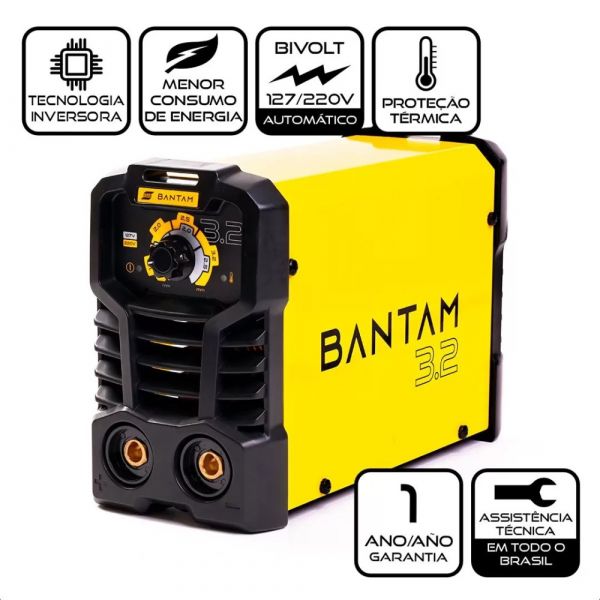 Máquina de Solda Inversora Bantam 3.2 Bivolt Esab