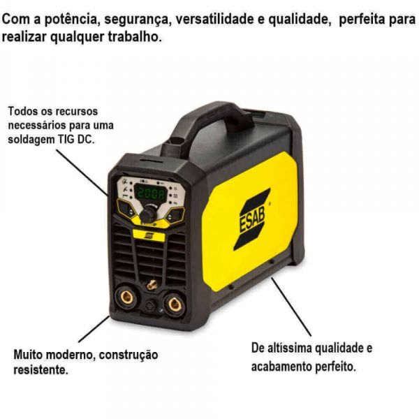 Máquina Inversora De Solda 202IP Rogue ET Esab