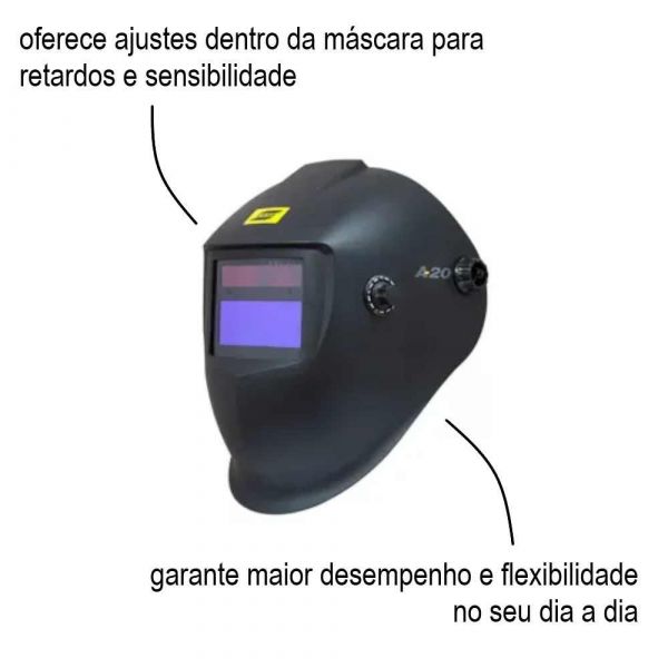 Máscara De Solda Swarm A20 Esab