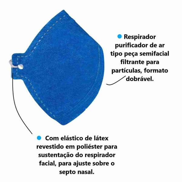 Máscara Sem Válvula PFF-2S Plastcor 