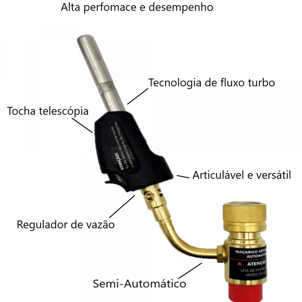 Maçarico Articulado Semi Automático O.S Schneider
