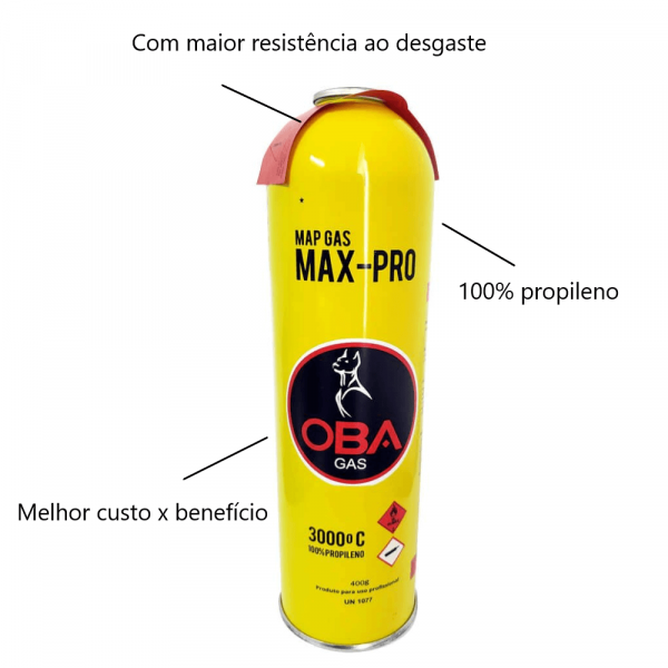 Gás Oba-Gás para Maçarico 400g Max Pro O.S