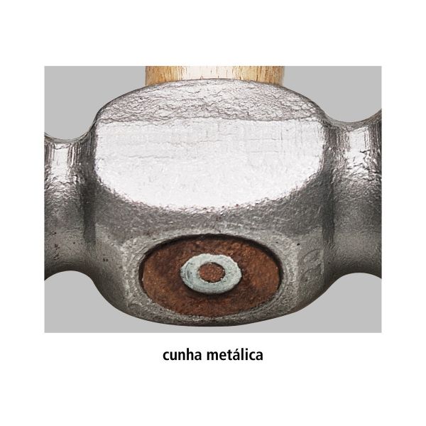 Martelo de Bola 300g com Cabo de Madeira- Tramontina
