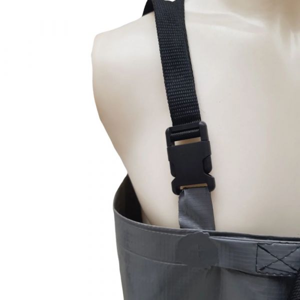 Macacão Jardineira com Bota N42 Losgardi Cinza G Protspray