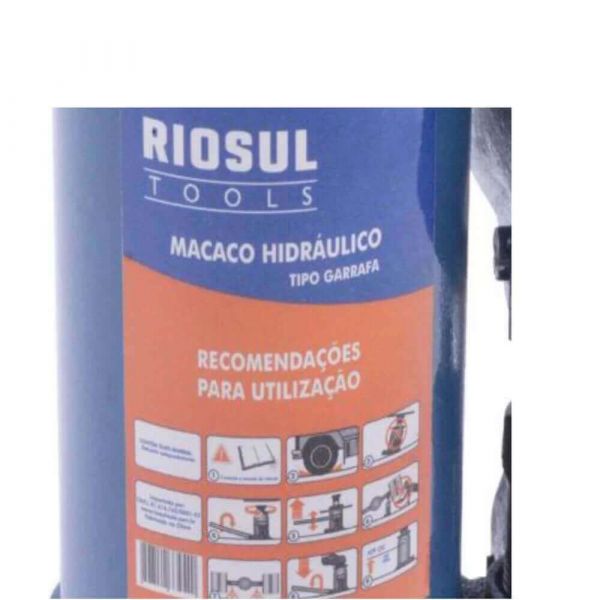 Macaco Hidráulico Tipo Garrafa 20 Toneladas Riosultools