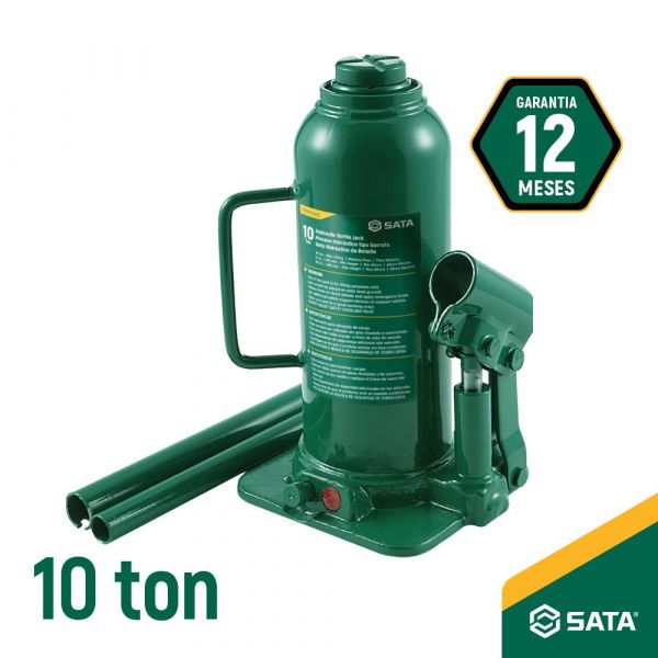 Macaco Hidráulico Garrafa 10 Toneladas Sata