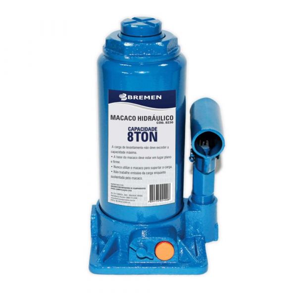 Macaco Hidráulico Garrafa 8 Toneladas Bremen