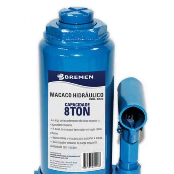 Macaco Hidráulico Garrafa 8 Toneladas Bremen