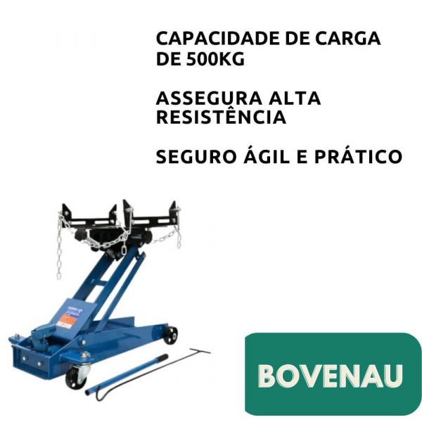 Macaco Hidráulico Para Caixa de Cambio 500Kg Bovenau