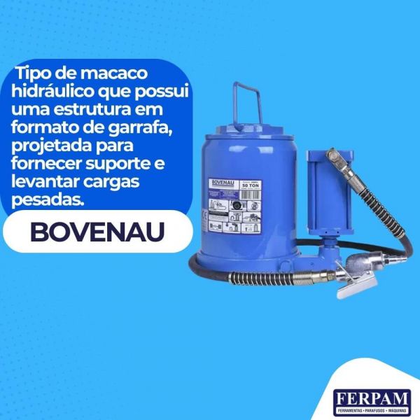 Macaco Hidropneumático 50 Toneladas 50801RP Bovenau