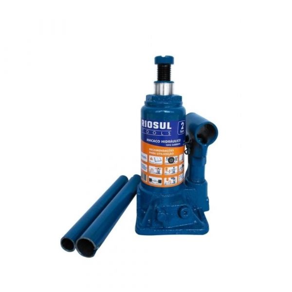 Macaco tipo Garrafa 2 Toneladas com Maleta Riosultools