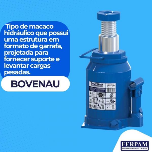 Macaco tipo Garrafa 30ton- Bovenau Mt