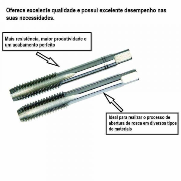 Macho Manual M 04X0,7 2 Peças Hansactenica 401060200