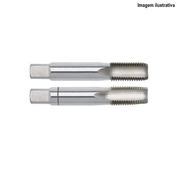 Macho Manual Aço Cromo MF10X1 2 Peças Hansactenica