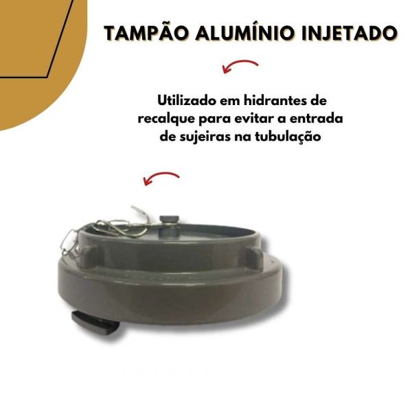 Tampão Alumínio Injetado 2.1/2