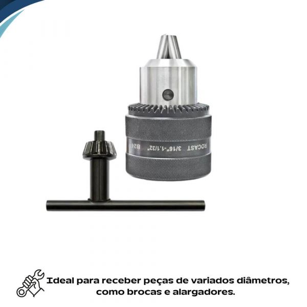 Mandril 13mm 1/2” Rocast