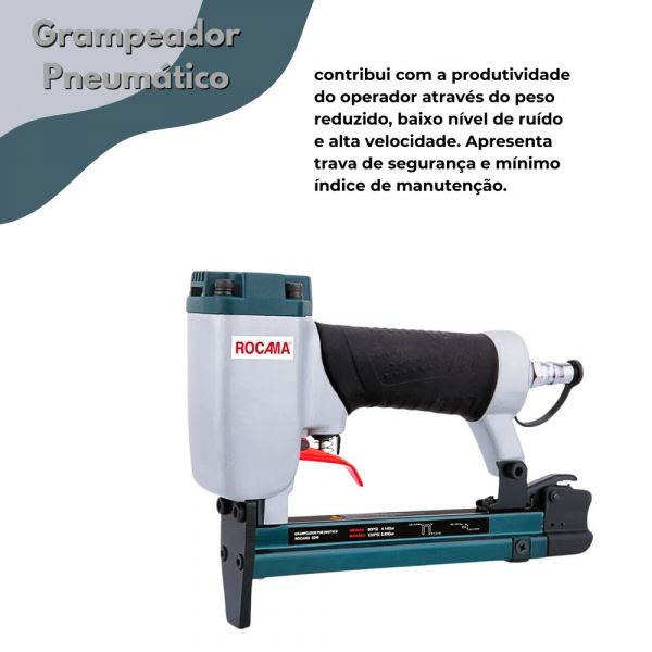 Grampeador Pneumático 80W Rocama