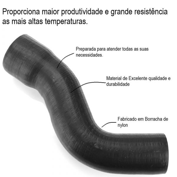 Mangueira Inferior Do Radiador 1113 / 1313 / 1513 09007 Jamaica