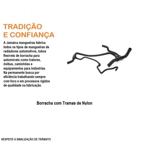 Mangueira Inferior do Radiador Palio 1.0 com Ar Fire Jamaica