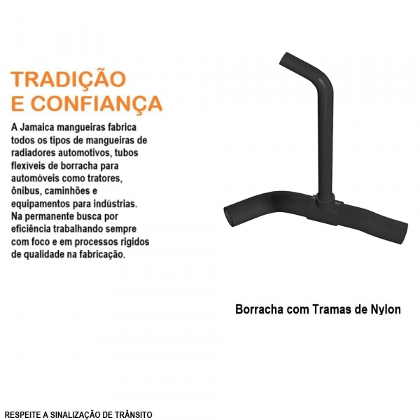 Mangueira Inferior do Radiador S10 2.8 Diesel Jamaica