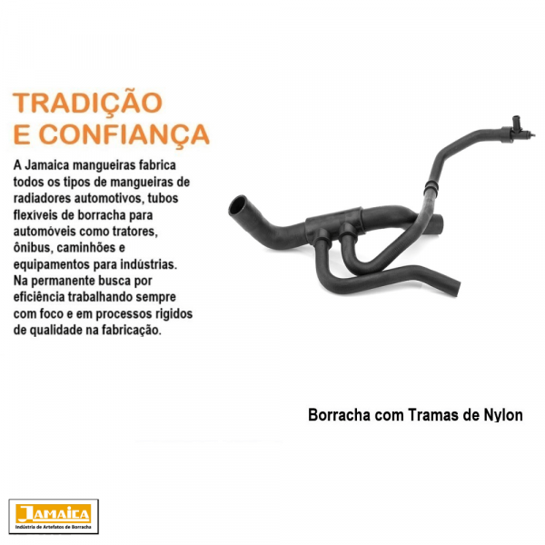 Mangueira Inferior do Radiador Mobi/Uno Way/Evo/Vivace/Atractive Jamaica