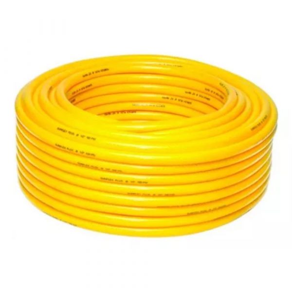 1 Metro de Mangueira Jardim 1/2 Pol. Siliconada Amarela Bariflex 