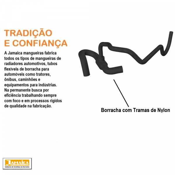 Mangueira Ramificada Ar Quente ao Reservatório Siena/Idea/Strada Jamaica