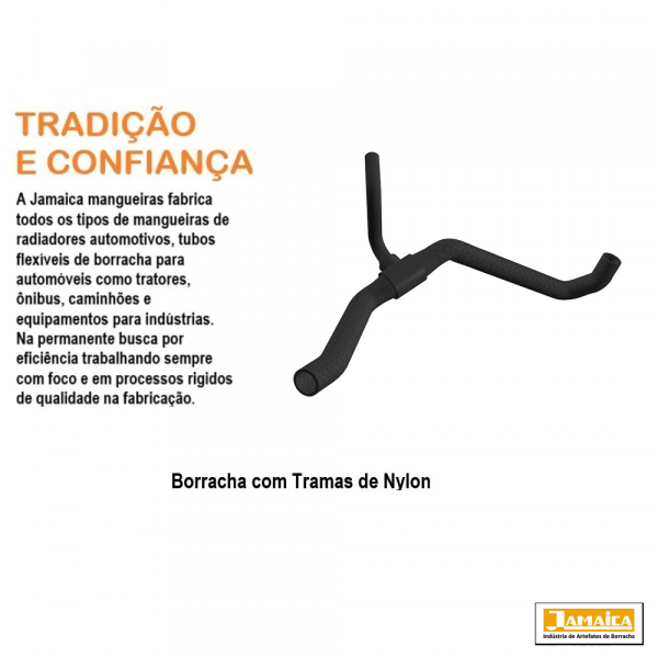 Mangueira Ramificada Inferior do Radiador Gol/Parati 1.0 1197 Jamaica 