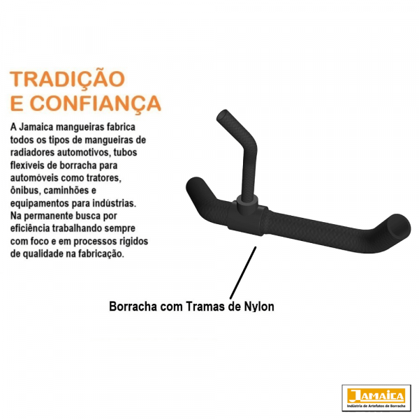 Mangueira Ramificada Inferior do Radiador Palio/Siena/Strada 1.8 Jamaica 