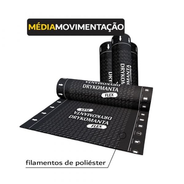 Manta Asfáltica Drykomanta Flex II B 4 MM 10 M2 Dryko