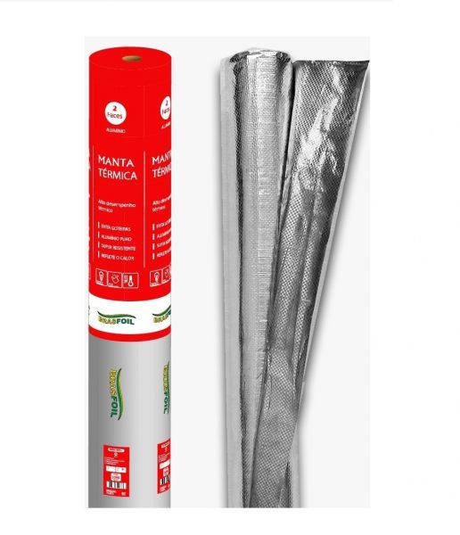 Manta Térmica 2  Faces 1,20X20,83 25m2 Brasfoil