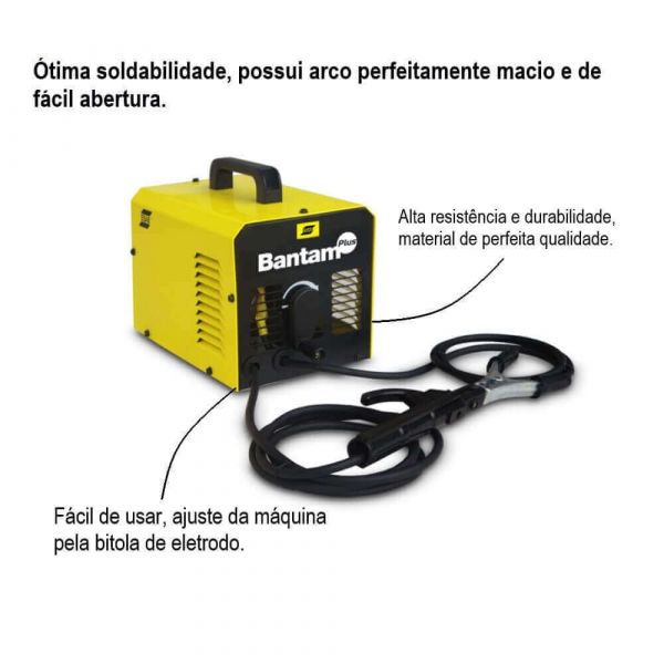 Máquina Transformadora de Solda Bantam Plus 180A - 110/220V Esab
