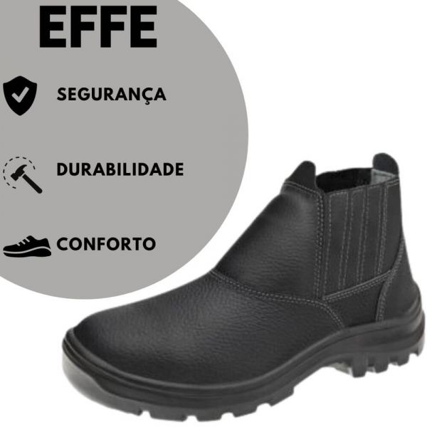 Botina Monodensidade Elástica Nº44 Bico de Plástico Effe