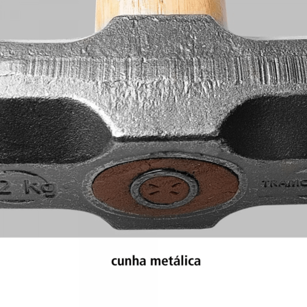 Marreta Oitava 2Kg com Cabo de Madeira Tramontina 