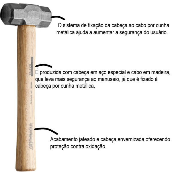 Marreta Oitavada Basic 1Kg Tramontina