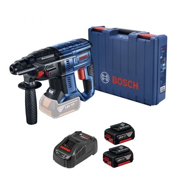 Martelete rompedor Bosch GBH 180-LI Brushless 18V 2 baterias em maleta