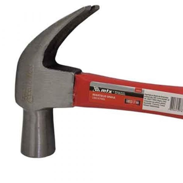 Martelo Unha com Cabo de Fibra 27mm- Mtx