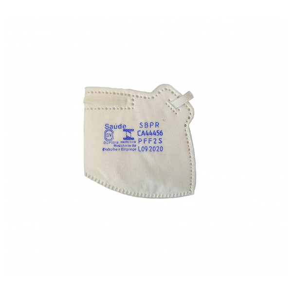 Máscara Pff2 Sem Válvula Maskface Branca Air Safety