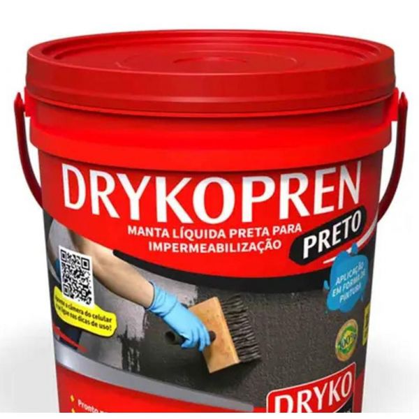 Massa Asfáltica Drykopren Preto 18L Dryko