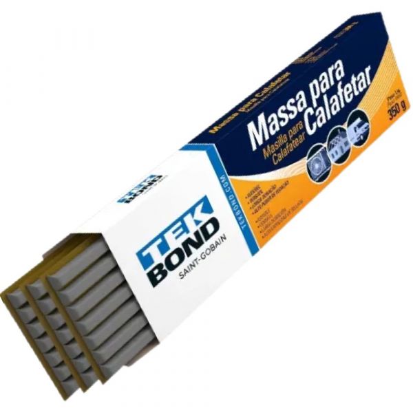 Massa de Calafetar Cinza 350g Tekbond