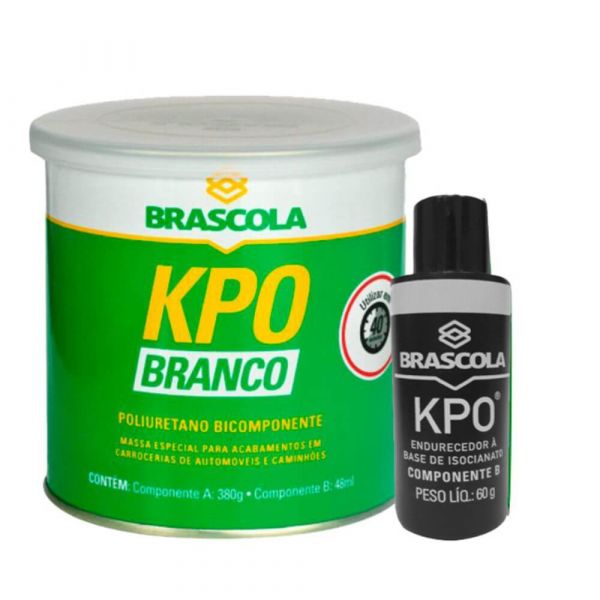 Massa Plástica Brascoved  KPO Branco com Catalisador 440g Brascola
