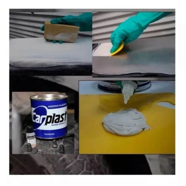 Massa Plastica Autom 400gr Branca Carplast 
